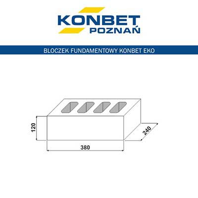 Bloczek fundamentowy B6 EKO - KONBET Poznań